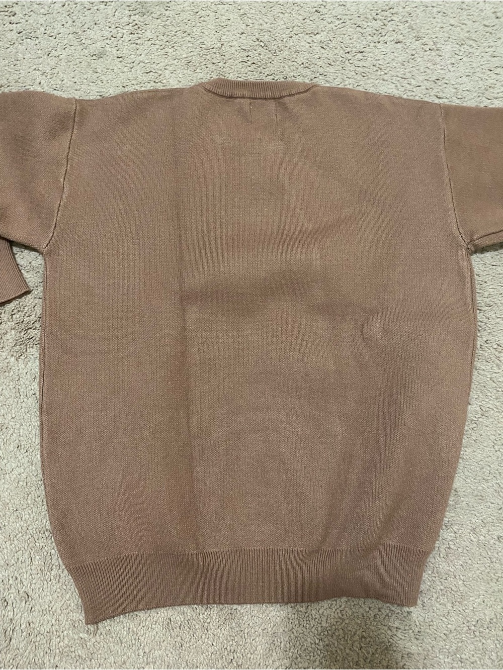 Fear of God Essentials Brown Crewneck Sweater with Black Logo - Picture 5 of 5